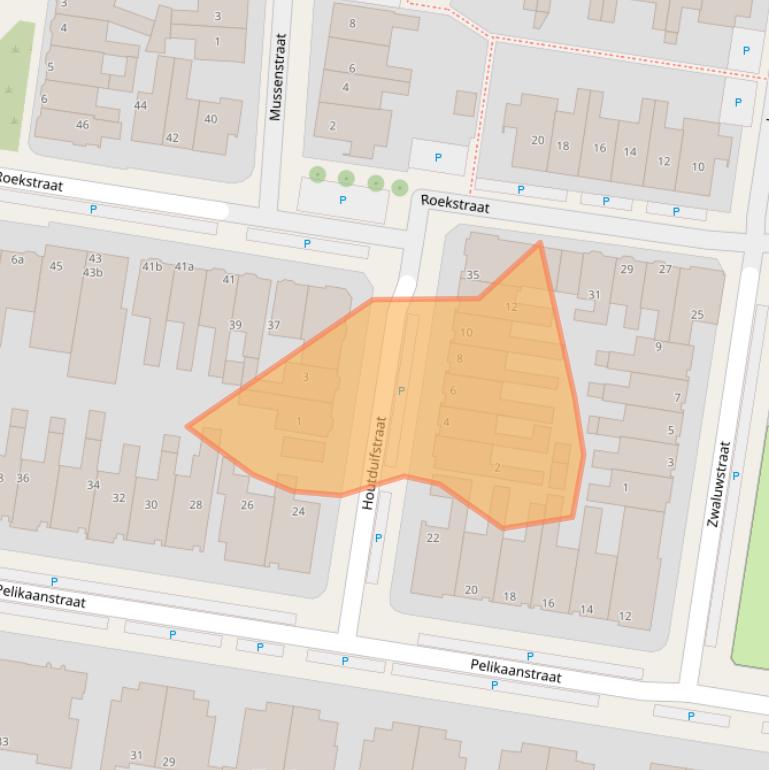 Kaart van postcodegebied 8916AH.