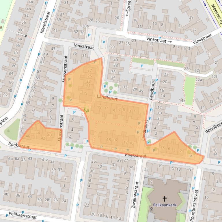 Kaart van postcodegebied 8916AL.