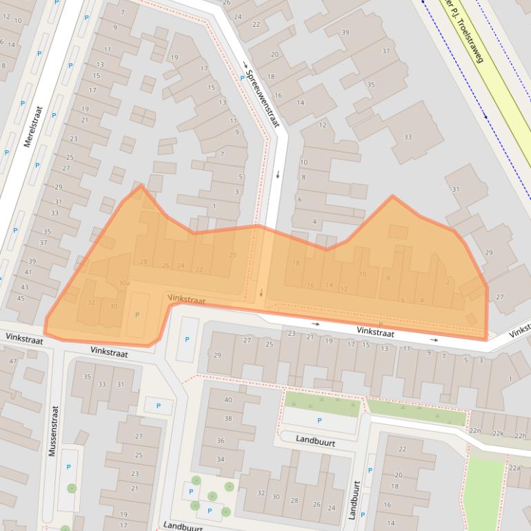 Kaart van postcodegebied 8916AP.