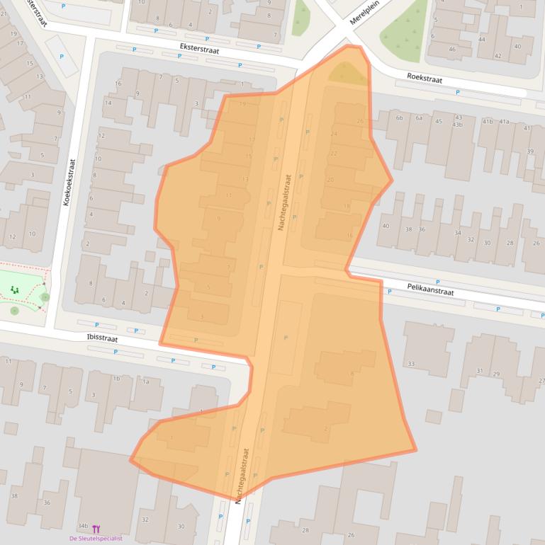 Kaart van postcodegebied 8916BA.