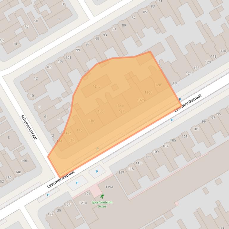 Kaart van postcodegebied 8916CJ.