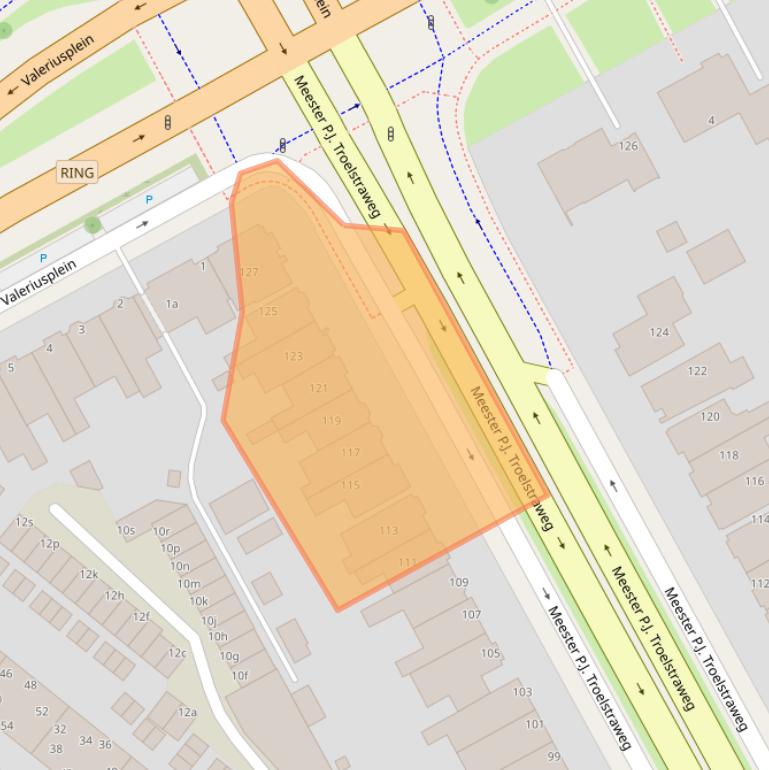 Kaart van postcodegebied 8916CR.