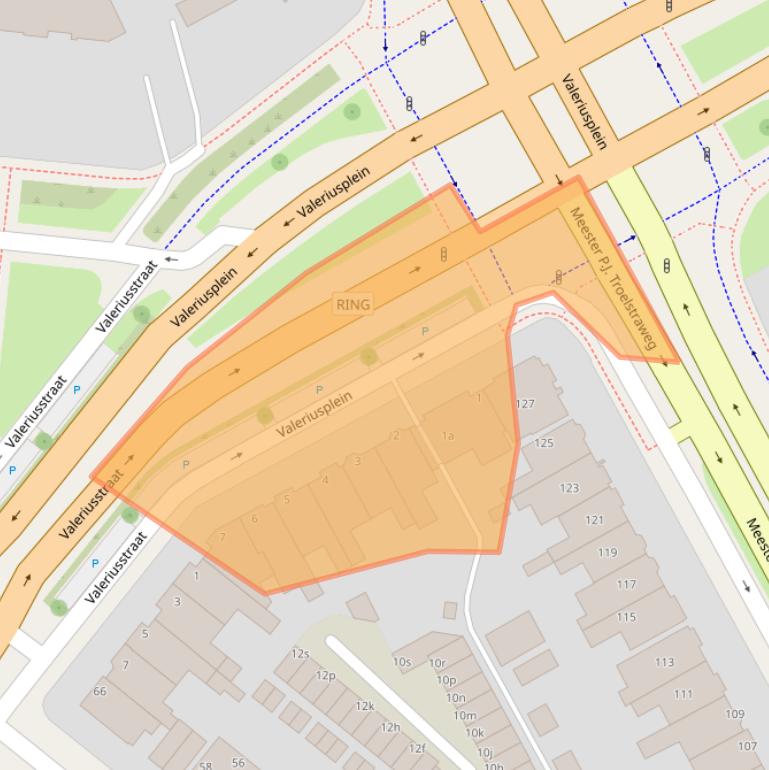 Kaart van postcodegebied 8916CS.