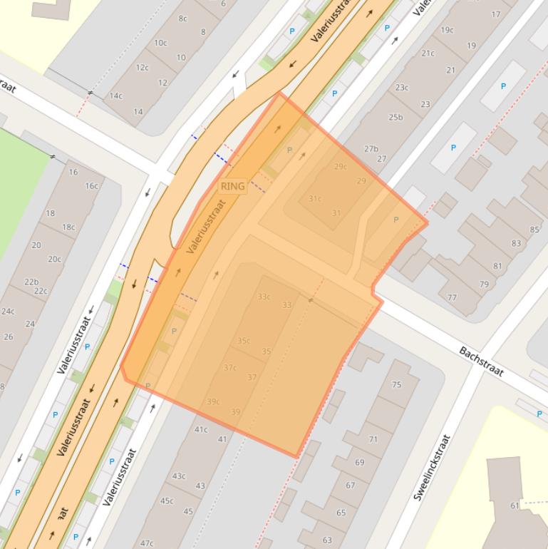 Kaart van postcodegebied 8916CW.