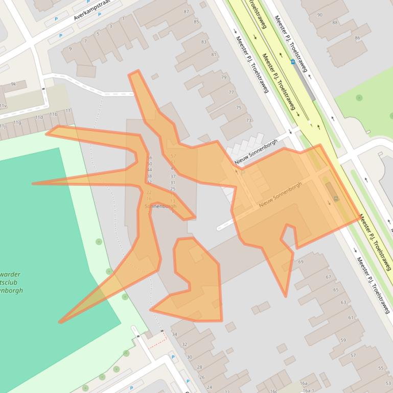 Kaart van postcodegebied 8916DA.