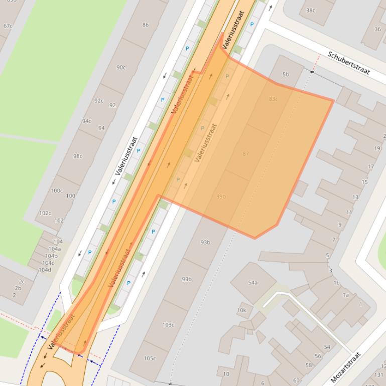 Kaart van postcodegebied 8916EB.