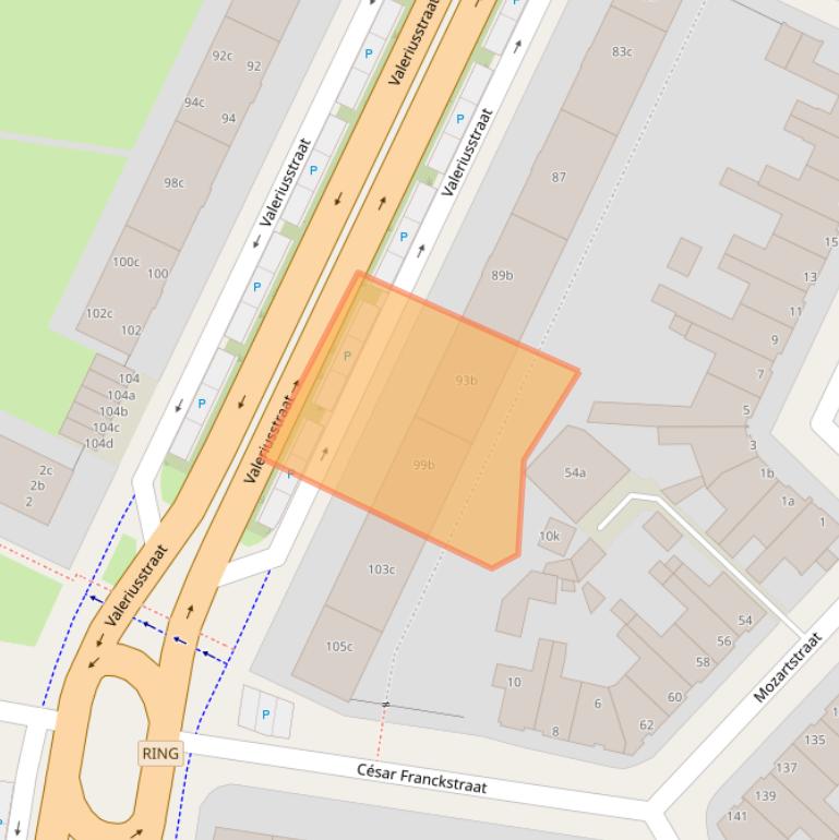 Kaart van postcodegebied 8916EC.