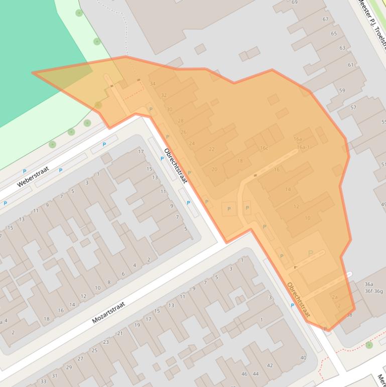 Kaart van postcodegebied 8916EN.