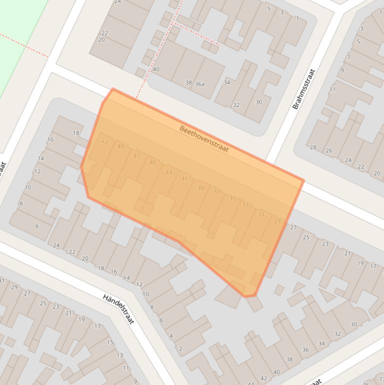 Kaart van postcodegebied 8916GE.