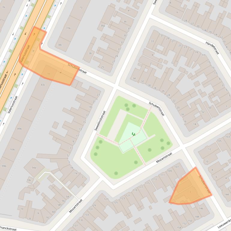 Kaart van postcodegebied 8916GL.