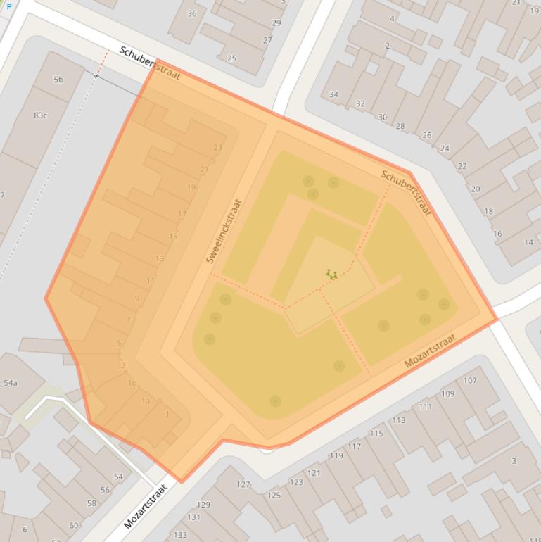 Kaart van postcodegebied 8916GN.