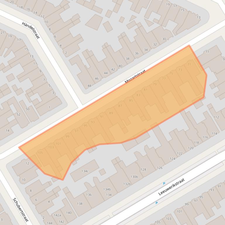 Kaart van postcodegebied 8916HA.