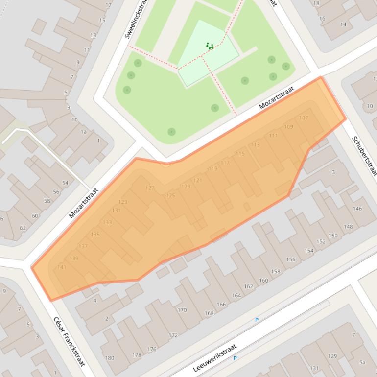 Kaart van postcodegebied 8916HB.