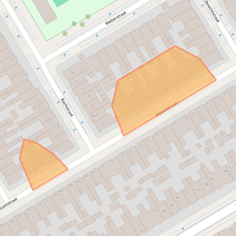 Kaart van postcodegebied 8916HC.