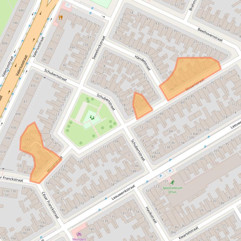 Kaart van postcodegebied 8916HD.