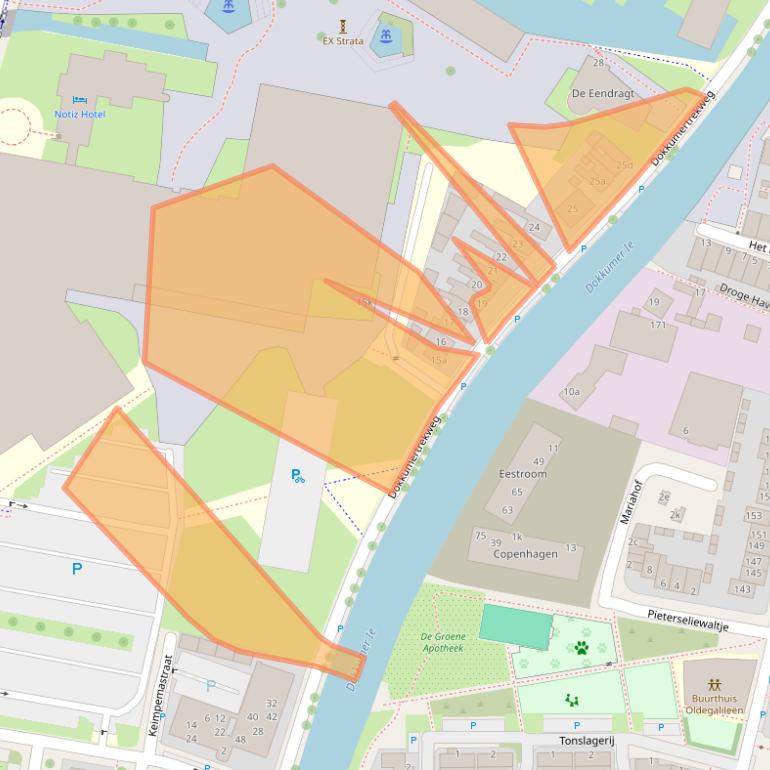 Kaart van postcodegebied 8917AB.