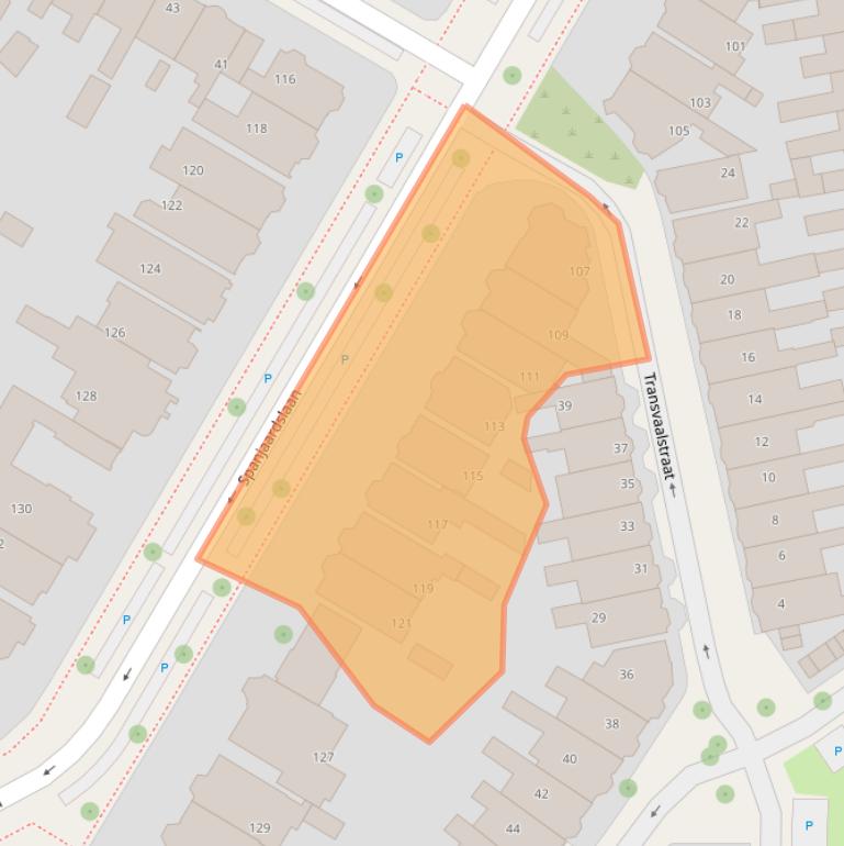 Kaart van postcodegebied 8917AP.