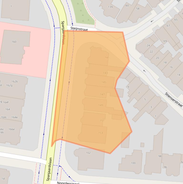 Kaart van postcodegebied 8917AS.