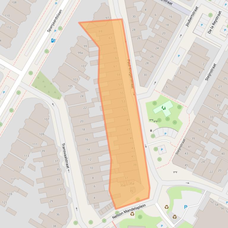 Kaart van postcodegebied 8917BL.