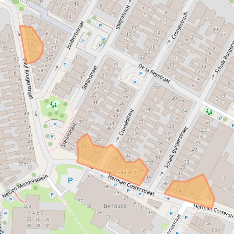 Kaart van postcodegebied 8917BM.