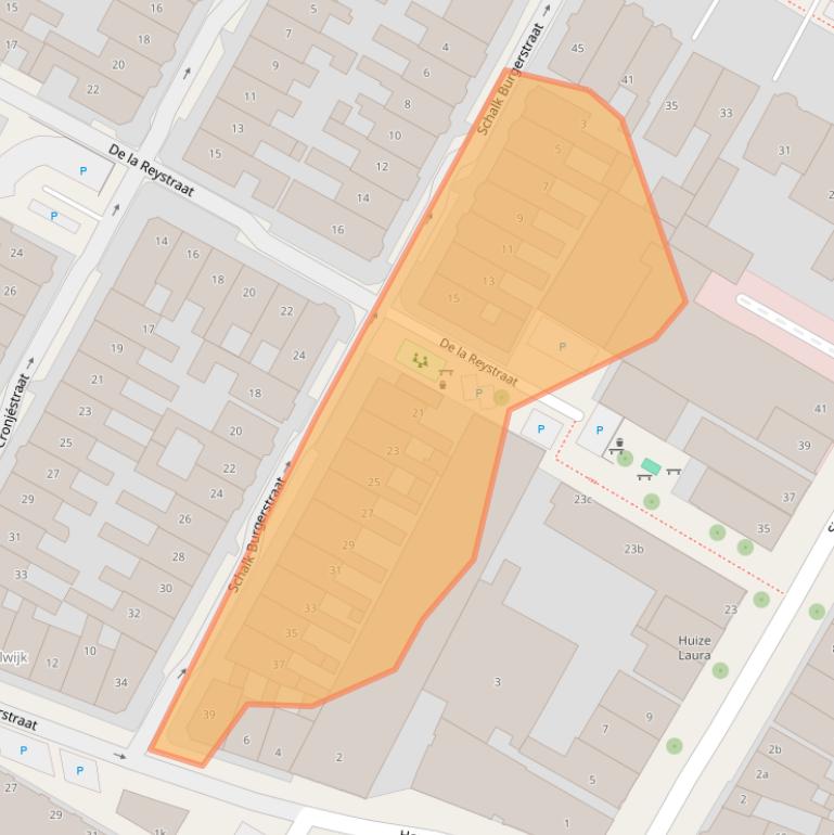 Kaart van postcodegebied 8917BP.