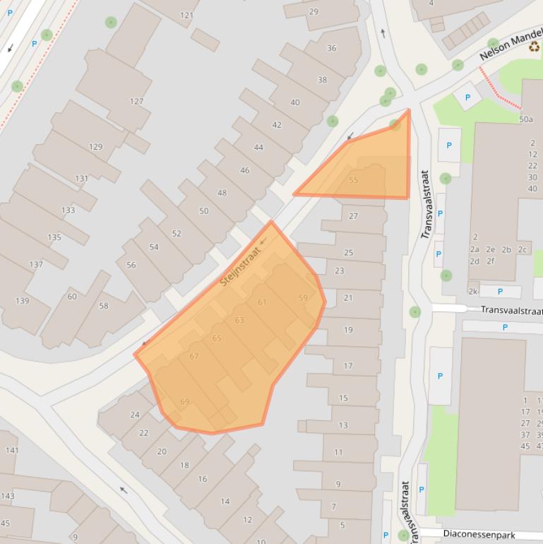 Kaart van postcodegebied 8917BX.