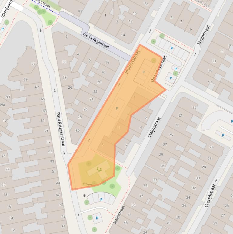 Kaart van postcodegebied 8917CB.