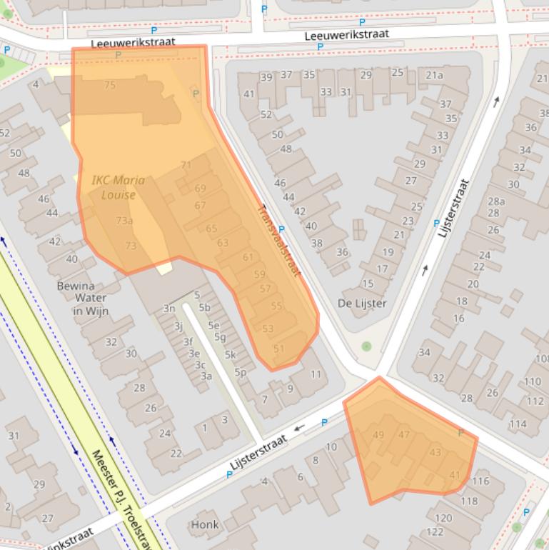 Kaart van postcodegebied 8917CH.