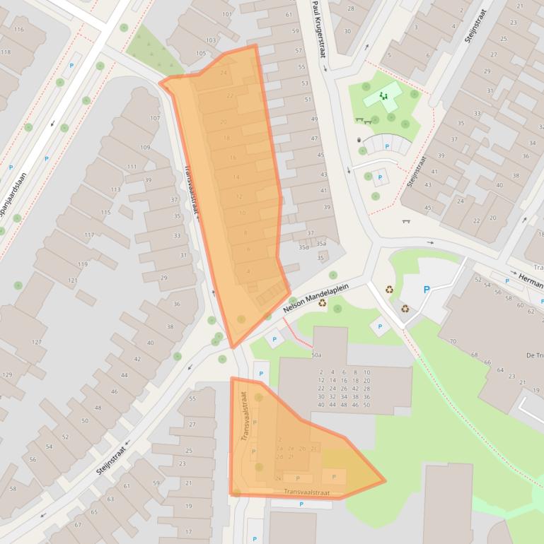 Kaart van postcodegebied 8917CJ.