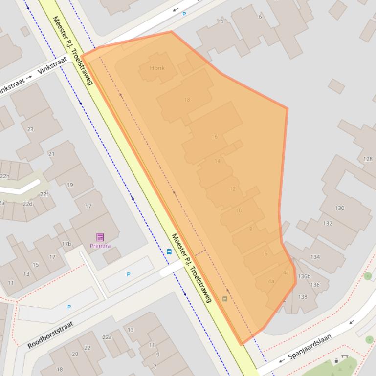 Kaart van postcodegebied 8917CL.