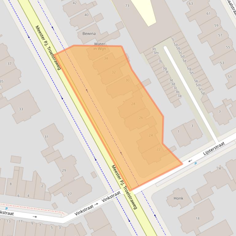 Kaart van postcodegebied 8917CM.