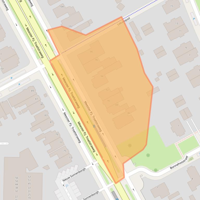 Kaart van postcodegebied 8917CS.