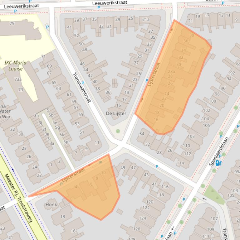 Kaart van postcodegebied 8917EA.