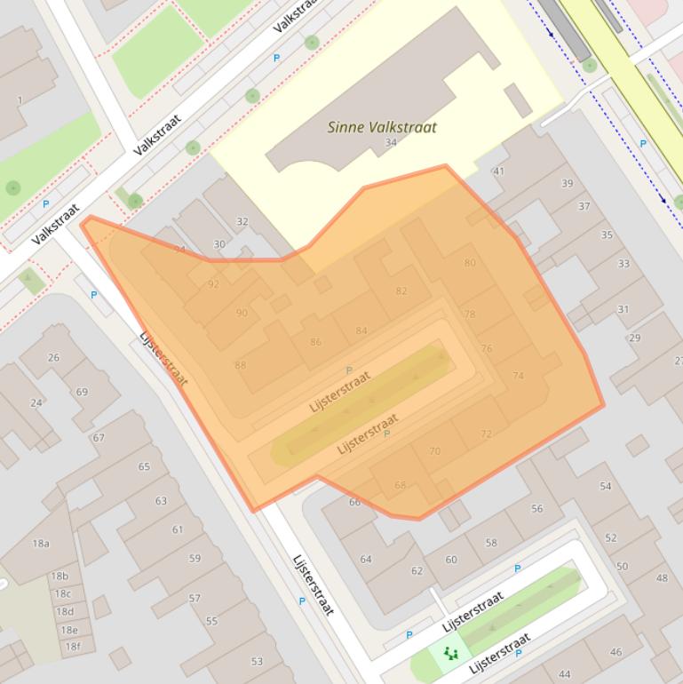 Kaart van postcodegebied 8917EC.