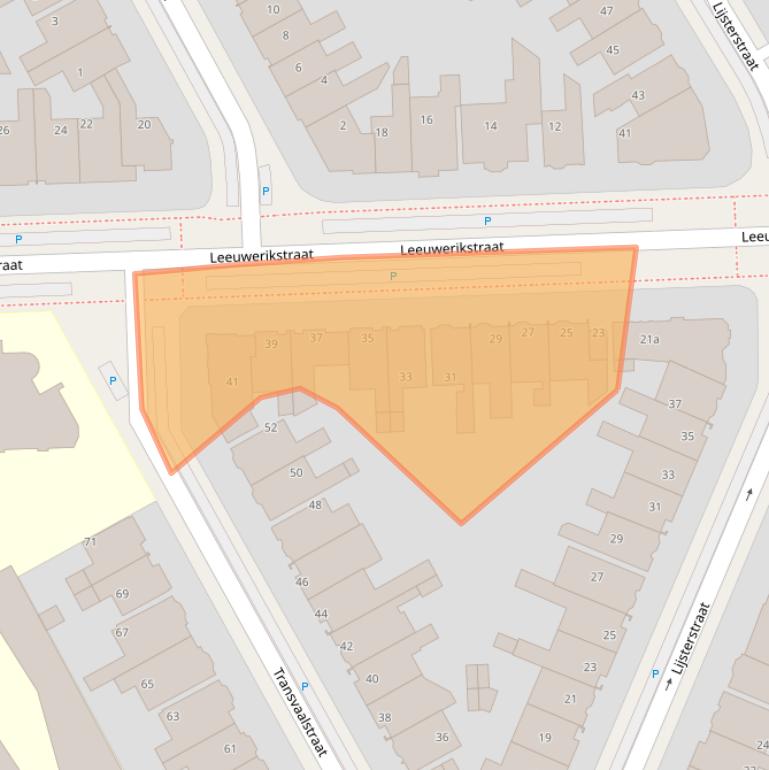 Kaart van postcodegebied 8917EE.