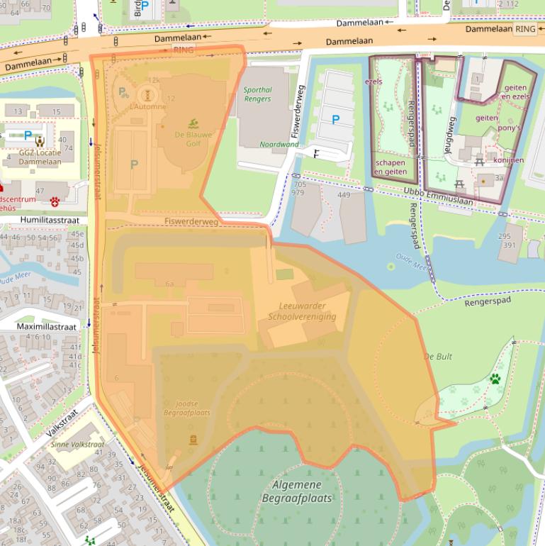 Kaart van postcodegebied 8917EN.