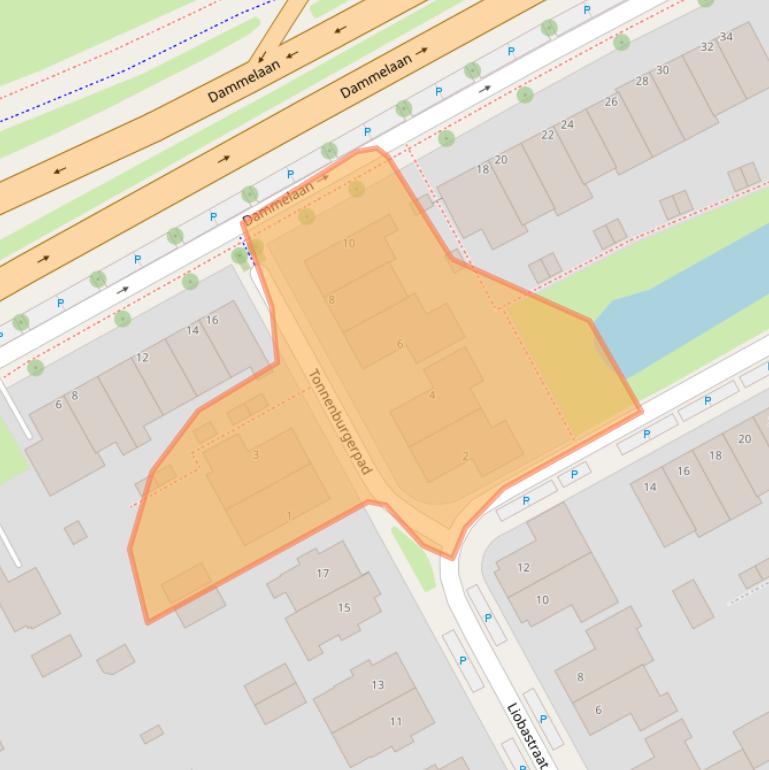 Kaart van postcodegebied 8917ES.