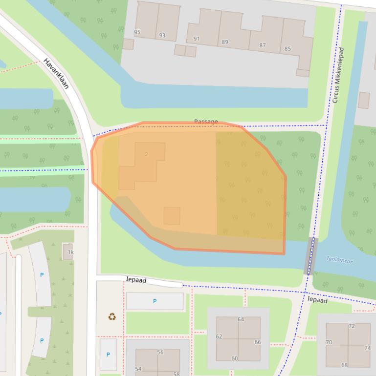 Kaart van postcodegebied 8918AK.