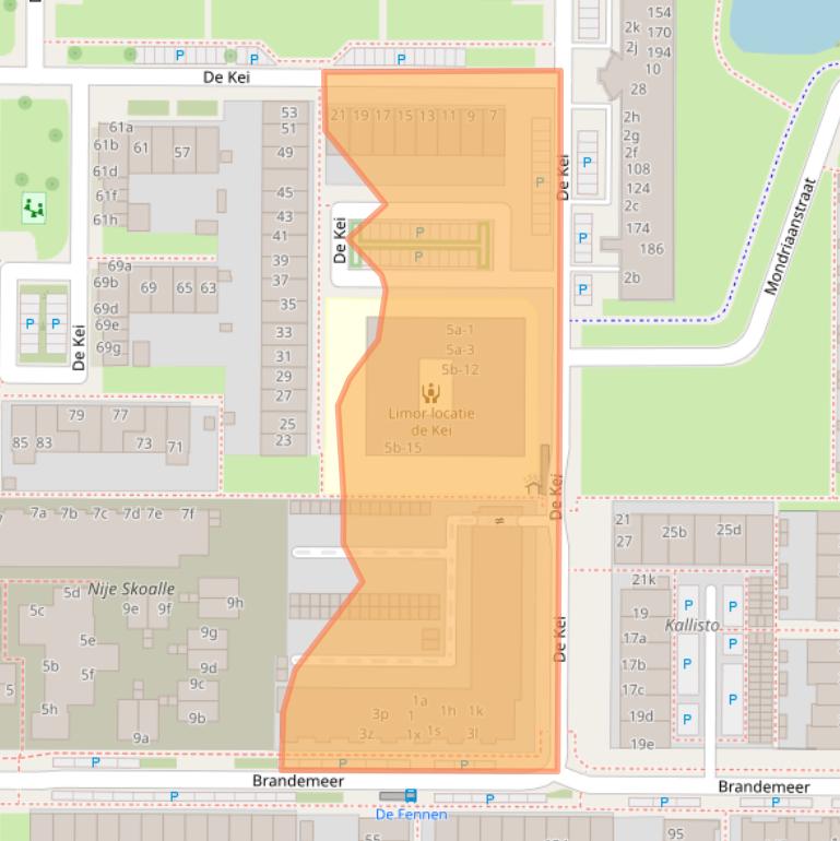 Kaart van postcodegebied 8918AR.