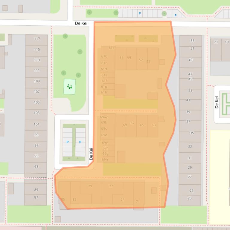 Kaart van postcodegebied 8918AT.