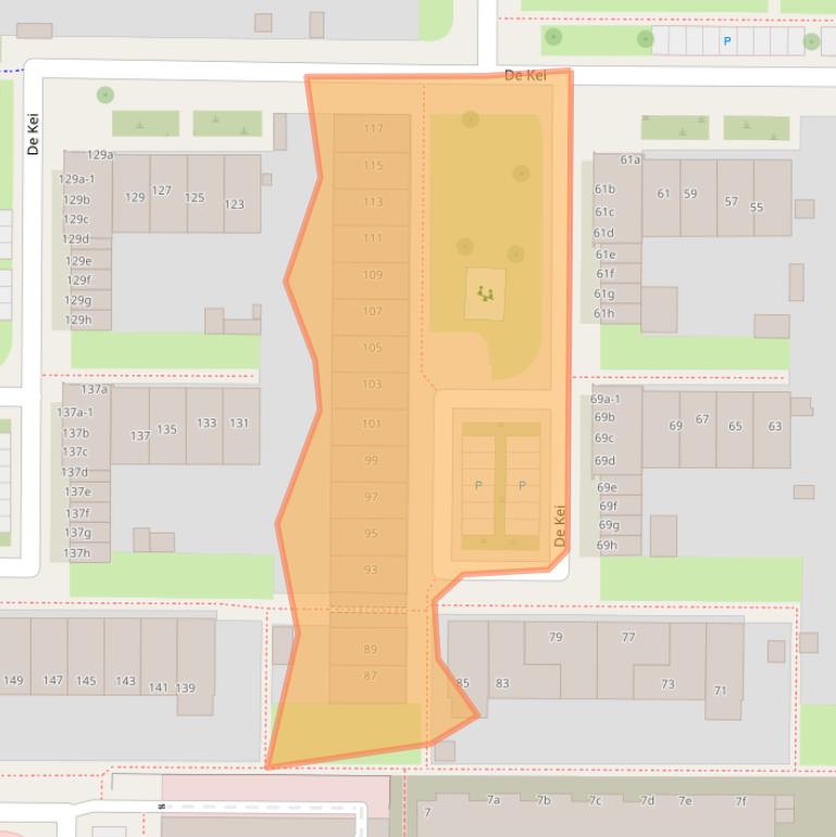 Kaart van postcodegebied 8918AV.