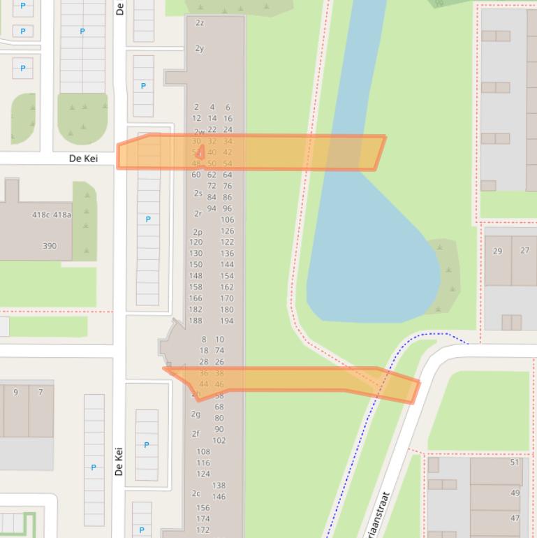 Kaart van postcodegebied 8918BA.