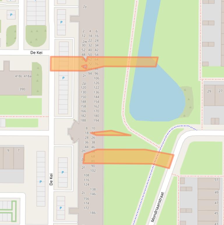Kaart van postcodegebied 8918BB.
