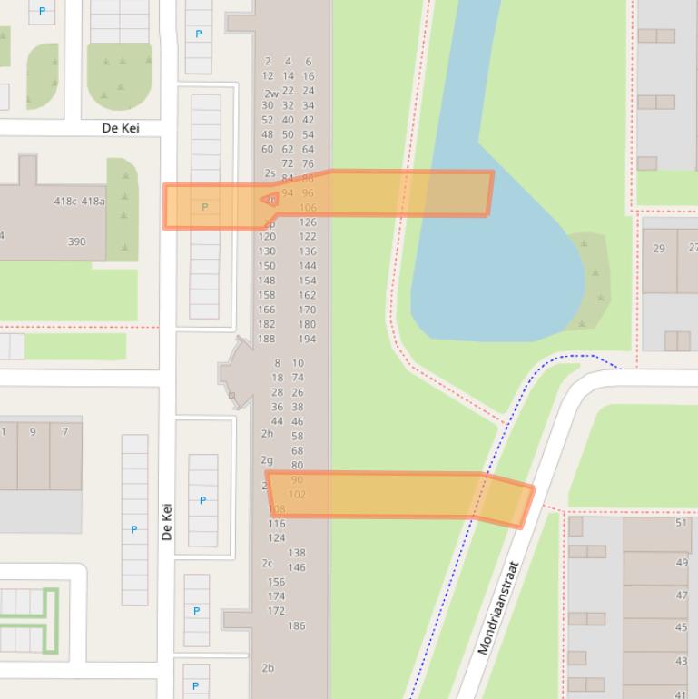 Kaart van postcodegebied 8918BC.