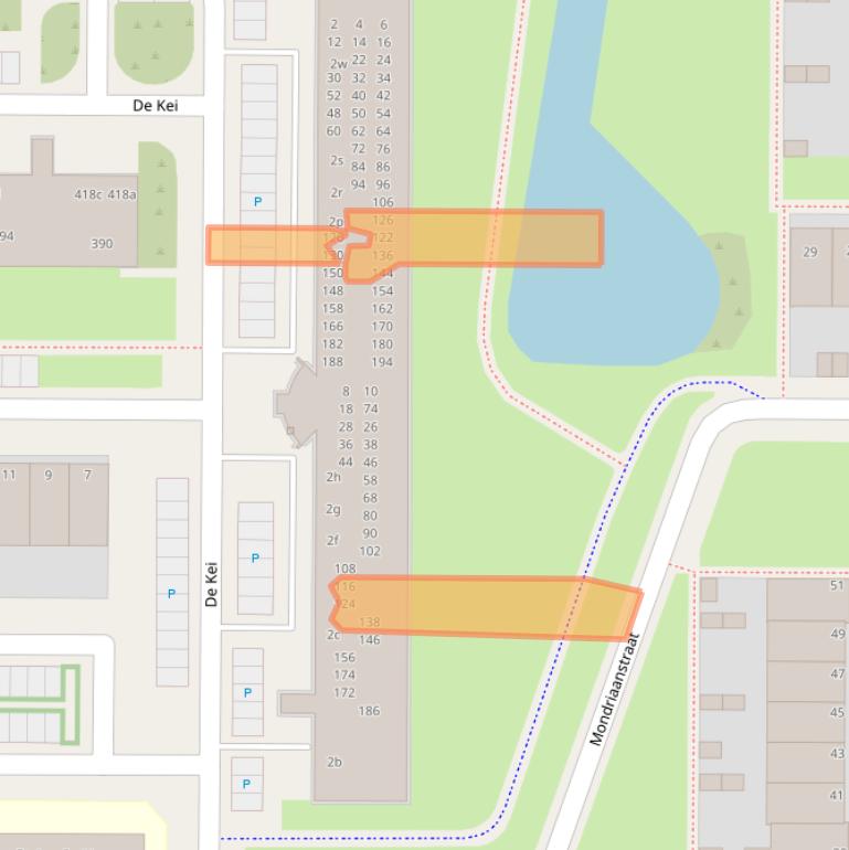 Kaart van postcodegebied 8918BD.