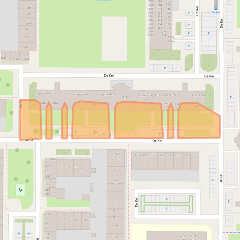 Kaart van postcodegebied 8918BR.
