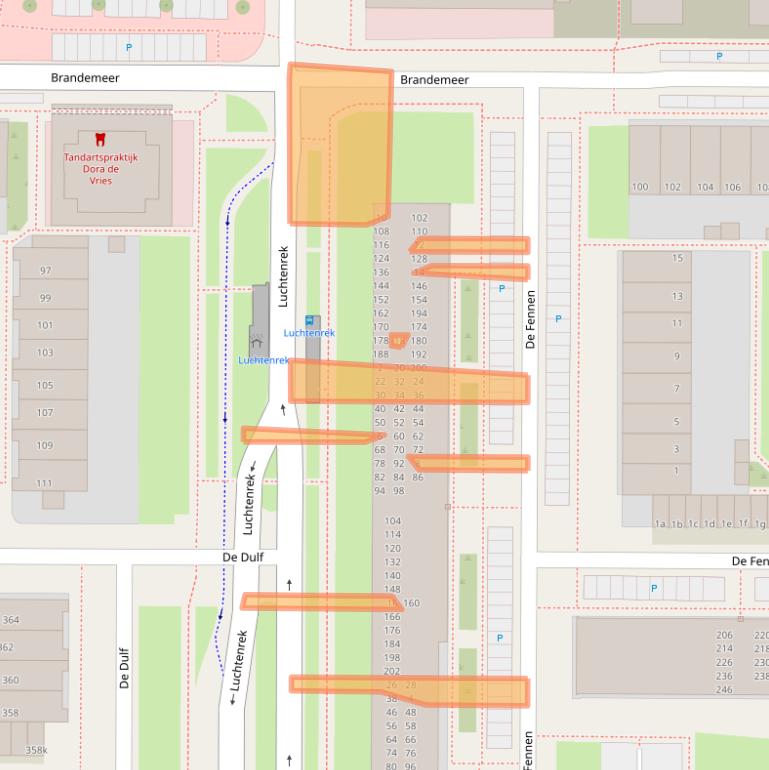 Kaart van postcodegebied 8918CE.