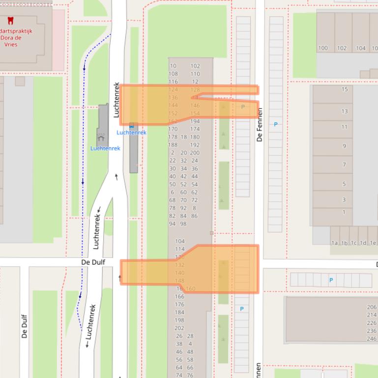Kaart van postcodegebied 8918CJ.
