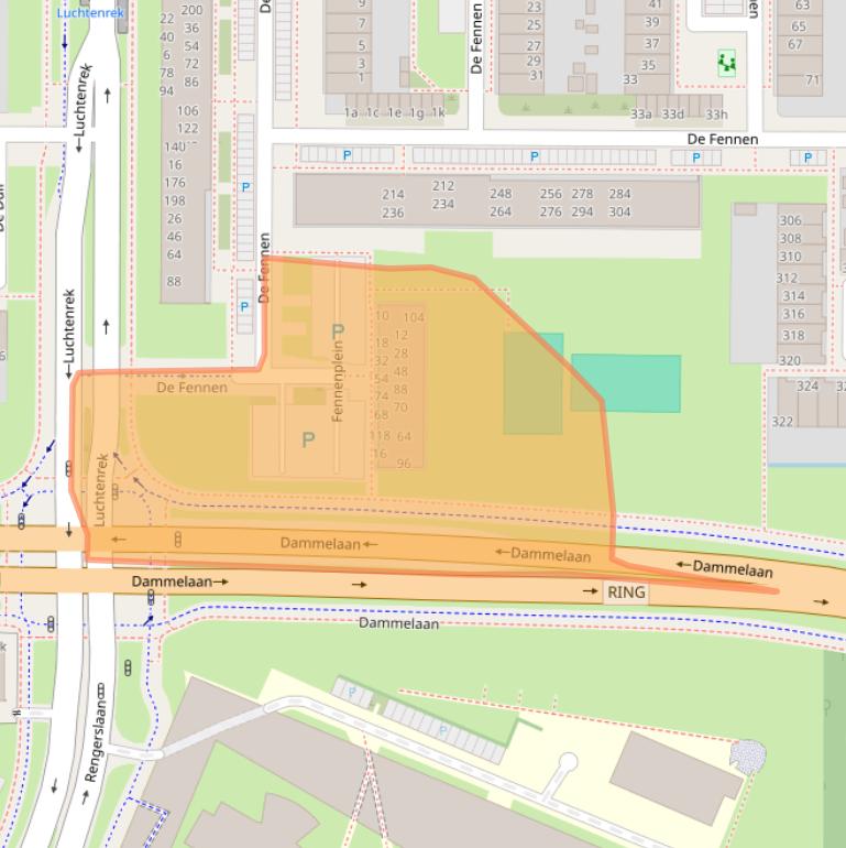 Kaart van postcodegebied 8918CS.