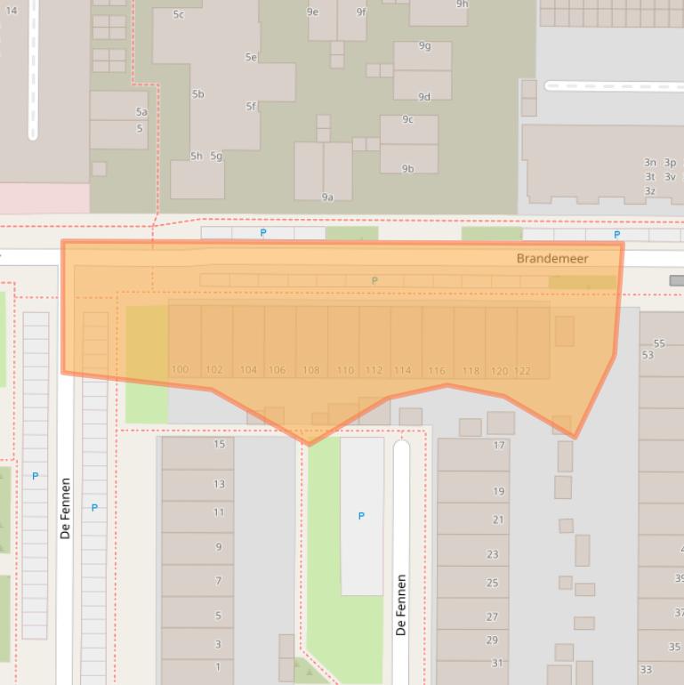 Kaart van postcodegebied 8918CV.